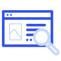 Magnifying glass looking over a credit report.